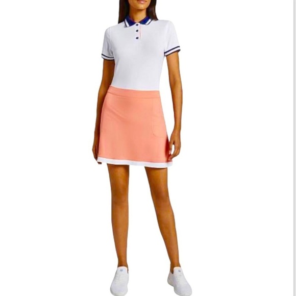 Peter Millar NWT XL Sally Skort Tennis Golf Peach Women’s Stretch Active - Picture 11 of 11